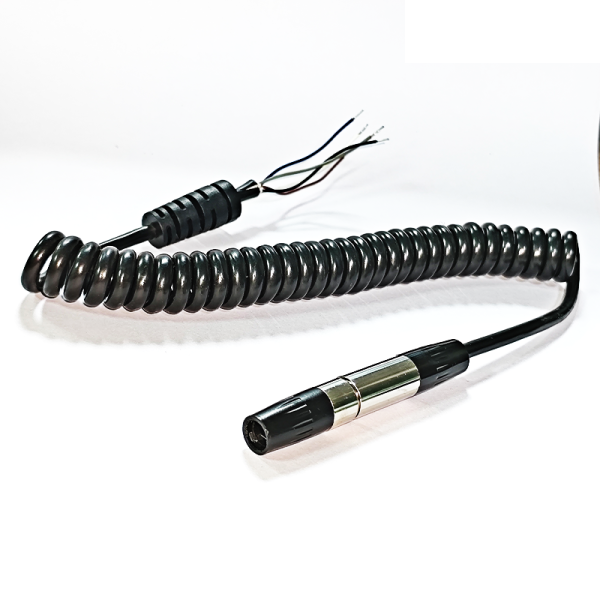 .Customized spiral cable with REAN RT5MC-B connector